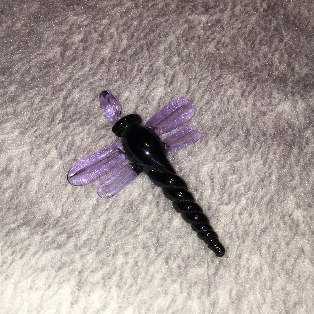 💚Glass dragonfly pendant